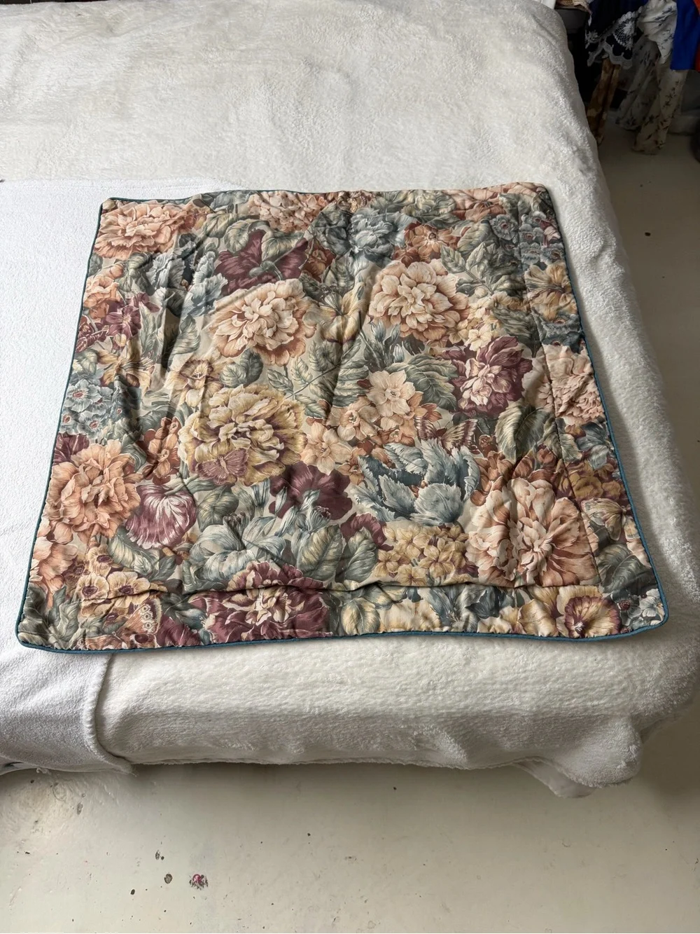 Martex liberty of London floral Decorative Throw Pillow Cover -Cream Flowers